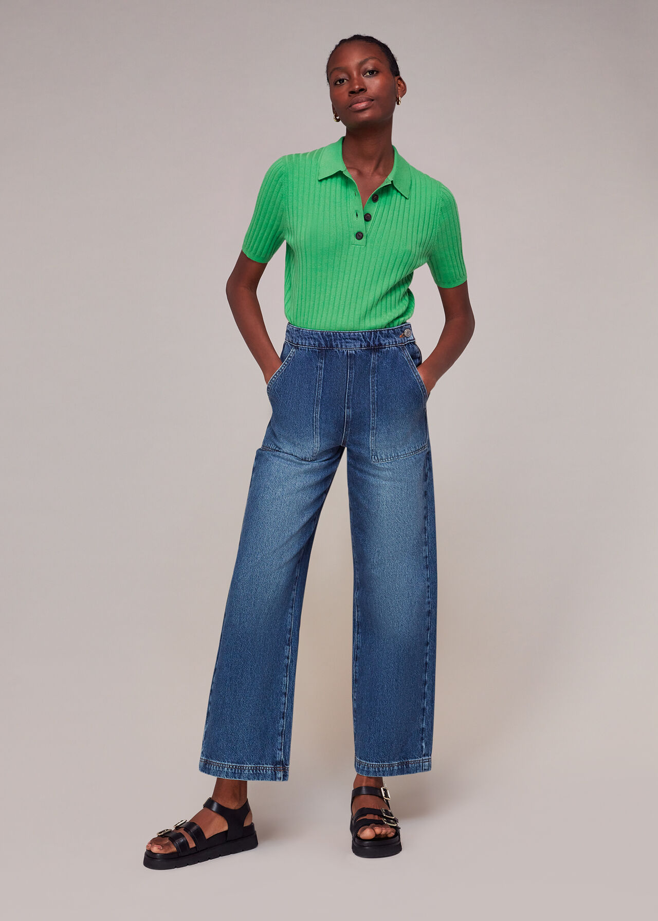 Rib Short Sleeve Polo